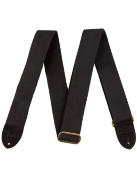 Correa Fender 099-0667-006 Cotton/Leather Negra 2"