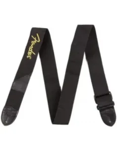 Correa Fender 099-0662-070 Poly Negra Logo Amarillo 2" 2