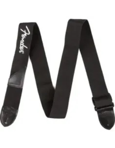 Correa Fender 099-0662-080 Poly Negra Logo Blanco 2" 2