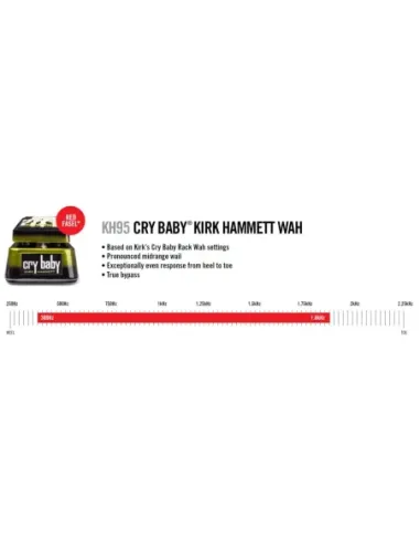 Pedal Dunlop KH-95 Kirk Hammett Crybaby Wah