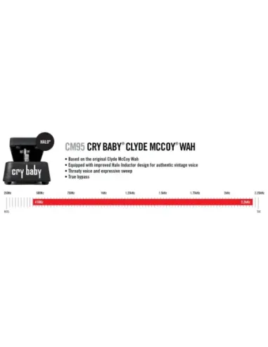 Pedal Dunlop CM-95 Crybaby Clyde McCoy Wah