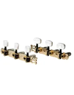 Clavijero Luthier Clásica JC88 Dorado combinado Negro con Lira 2