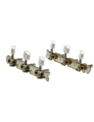 Clavijero Luthier Acústica JC68 Niquelado Tubos Metal Palomilla Pasta