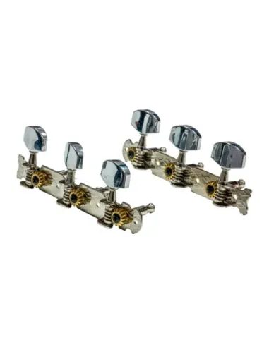 Clavijero Luthier Acústica JC61 Niquelado Tubos Metal Palomilla Metal