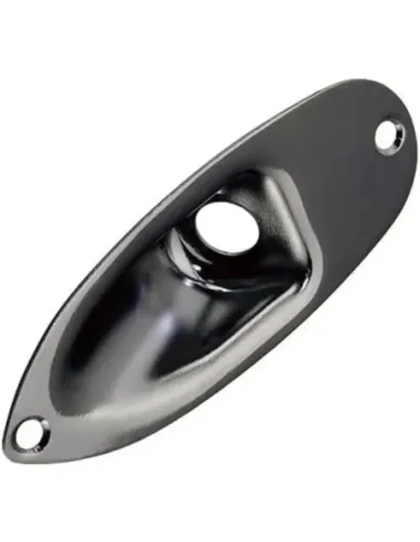Placa Entrada Jack Gotoh Cosmo Negro JCS-1-CK