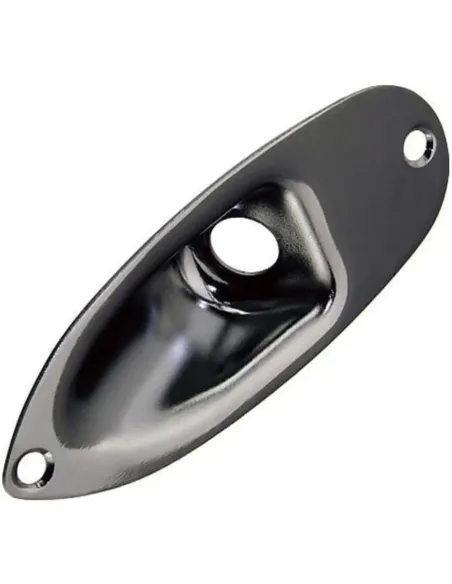 Placa Entrada Jack Gotoh Cosmo Negro JCS-1-CK
