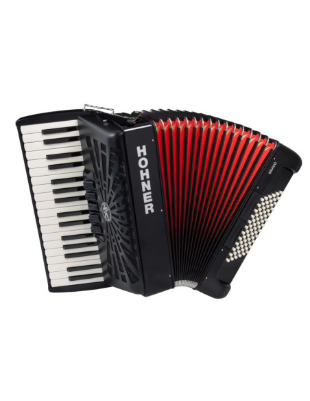 Acordeón Hohner Bravo III 72 A16622 Negro