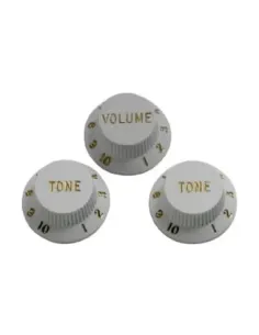 Botón Gotoh Stratocaster KW-240T-W Tono Blanco 2