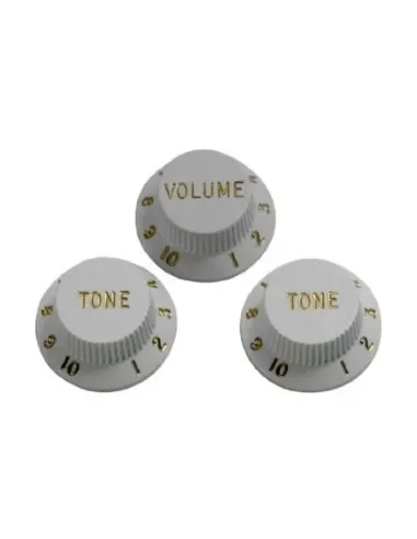 Botón Gotoh Stratocaster KW-240T-W Tono Blanco