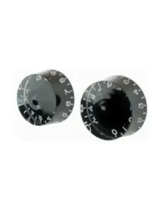 Botón Gotoh Les Paul KB-110 Negro Cilíndrico 2