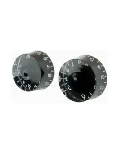 Botón Gotoh Les Paul KB-110 Negro Cilíndrico