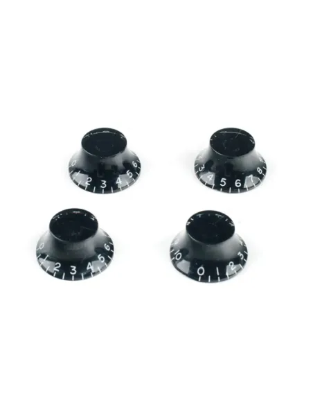 Botón Gotoh Les Paul KB-160 Negro Conico