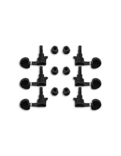 Clavijero Acustica/Eléctrica Luthier J03BK Negro 3+3