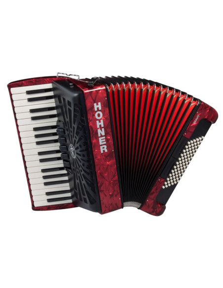 Acordeón Hohner Bravo III 72 A16632 Rojo