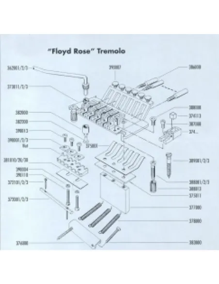 Recambios Floyd Rose Schaller Tornillo Barra Cuerdas Dorado 20200500