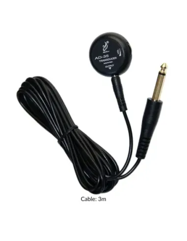 Pastilla Piezo Instrumento Acústico Adeline AD-35 Jack 6.35mm