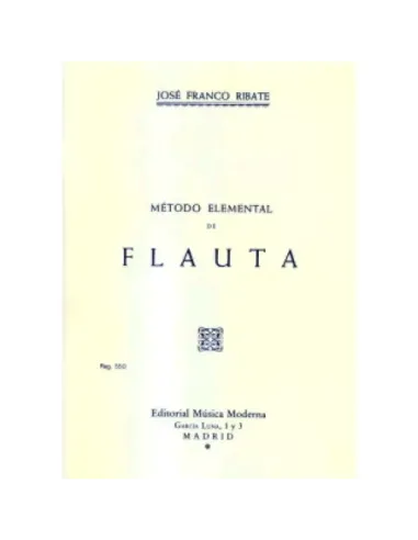 Método Flauta Travesera Franco Ribate