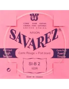 Cuerda Savarez Clásica 2a Carta Roja 522-R 2