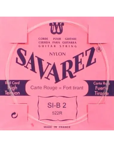 Cuerda Savarez Clásica 2a Carta Roja 522-R