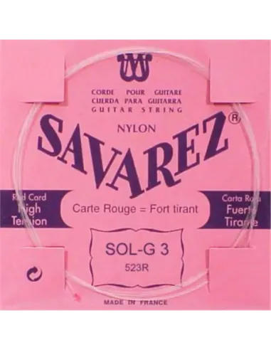 Cuerda Savarez Clásica 3a Carta Roja 523-R