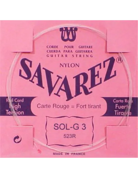 Cuerda Savarez Clásica 3a Carta Roja 523-R