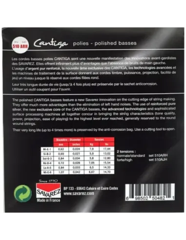 Juego Savarez Clásica Alliance Cantiga Pulida Classic 510-ARH