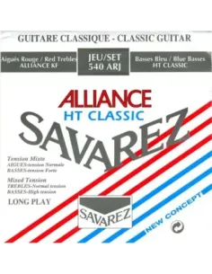 Juego Savarez Clásica Alliance HT Classic Roja/Azul 540-ARJ 2