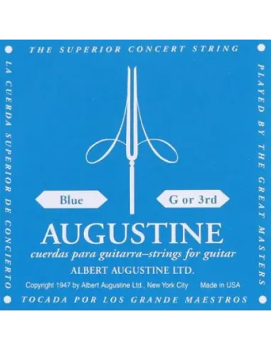 Cuerda 3 Guitarra Clásica Augustine Azul