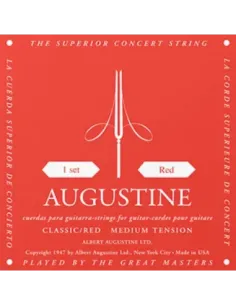 Cuerda 1 Guitarra Clásica Augustine Roja 2