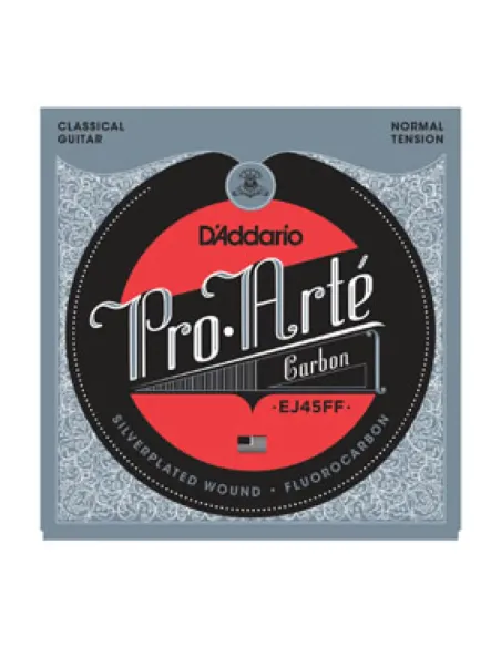Juego Cuerdas Guitarra Clásica D'Addario EJ-45FF Carbon Tensión Normal