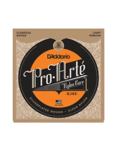 Juego Cuerdas Guitarra Clásica D'Addario EJ-43 Tensión Suave