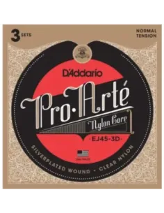 Juego Cuerdas Guitarra Clásica D'Addario EJ-45-3D Tensión Normal 2