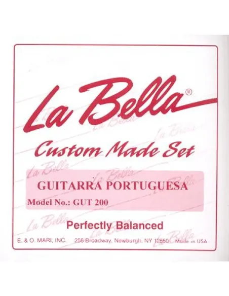 Juego Guitarra Portuguesa La Bella GUT-200