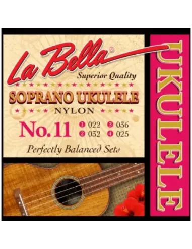 Juego Cuerdas Ukelele Soprano La Bella 11