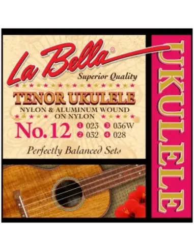 Juego Cuerdas Ukelele Tenor La Bella 12