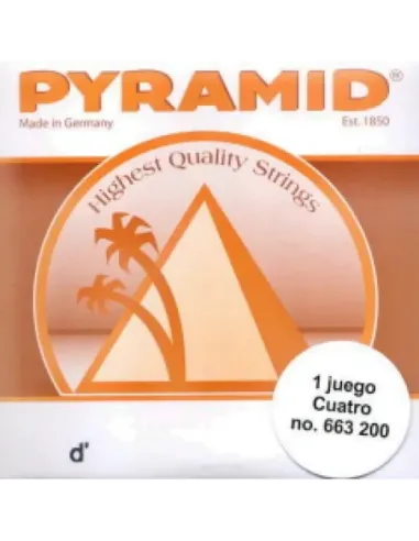 Juego Cuerdas Pyramid Cuatro Venezolano 663200