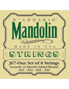 Juego Cuerdas Mandolina D'Addario EJ-67 2