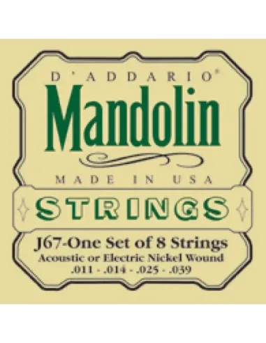 Juego Cuerdas Mandolina D'Addario EJ-67