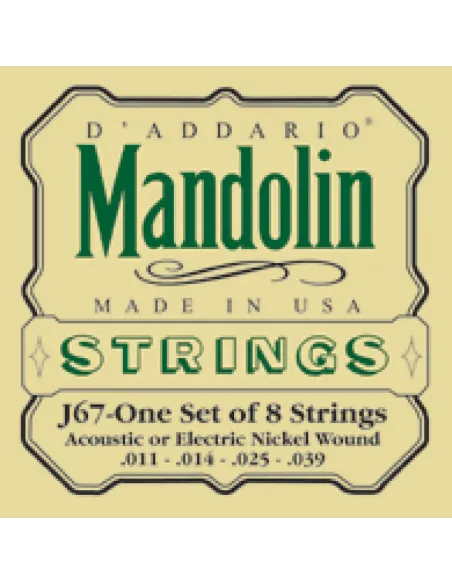 Juego Cuerdas Mandolina D'Addario EJ-67