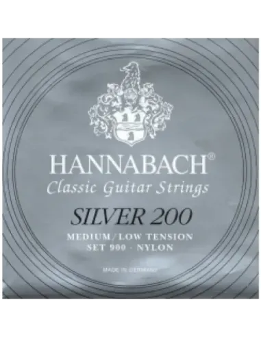 Juego Hannabach Silver 200 Clásica 900-MLT