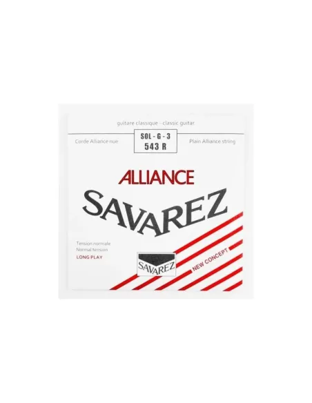 Cuerda Savarez Clásica 3a Alliance Roja 543-R
