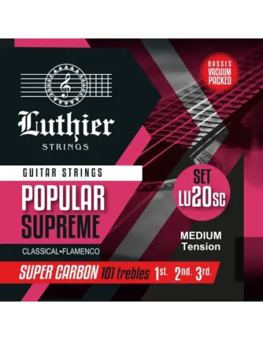 Juego Cuerdas Luthier 20 Super Carbon Clásica LU-20SC