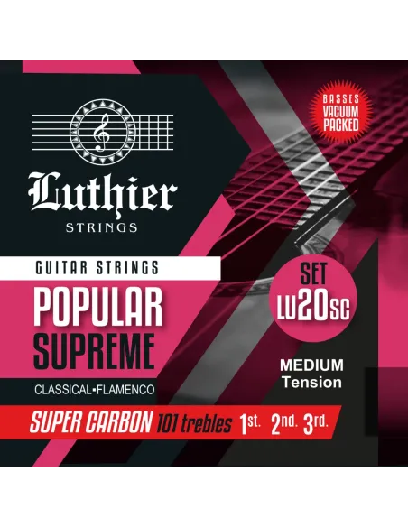 Juego Cuerdas Luthier 20 Super Carbon Clásica LU-20SC