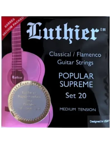 Juego Cuerdas Luthier 20 Super Carbon Clásica LU-20SC