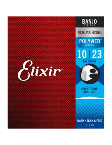 Juego Banjo Elixir Polyweb 11650 (10-23)