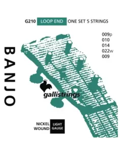 Juego Banjo 5 Cuerdas Galli G-210 2