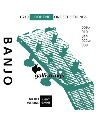 Juego Banjo 5 Cuerdas Galli G-210