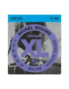 Juego Cuerdas Guitarra Eléctrica D'Addario EXL-115 011-049 2