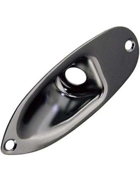 Placa Entrada Jack Gotoh Cosmo Negro JCS-1-CK
