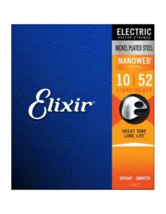 Juego Cuerdas Guitarra Eléctrica Elixir Nanoweb 12077 (010-052) 2